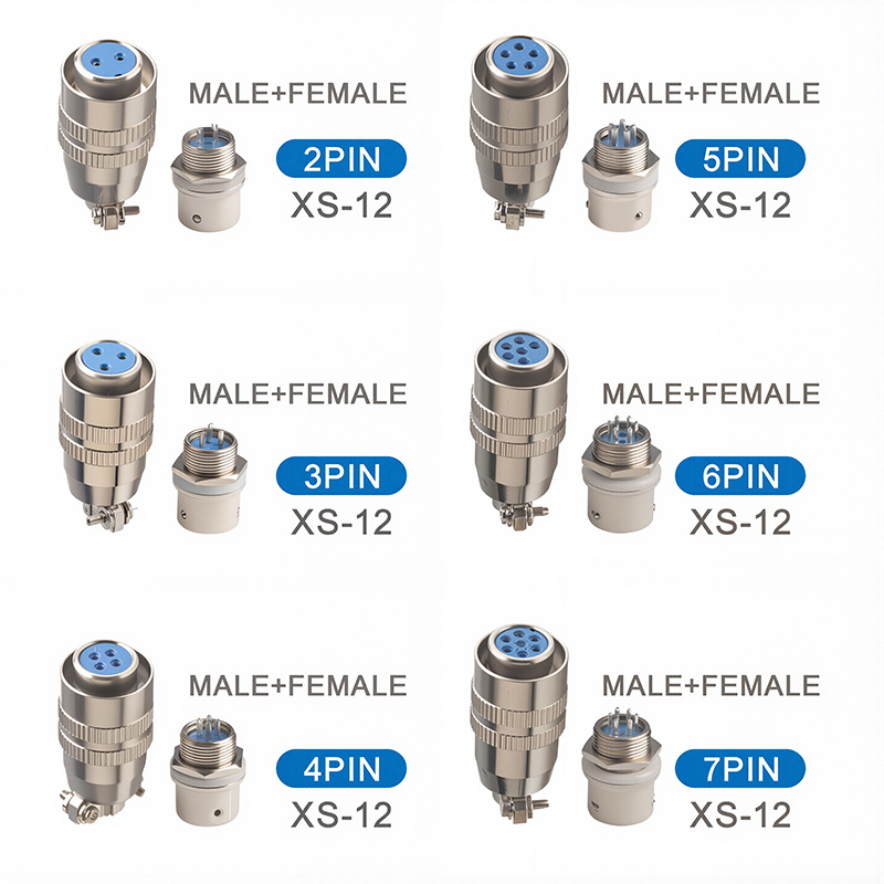 Push Fit Connector - 5/20PCS XS12 Stecker 12mm Push-pull Rund