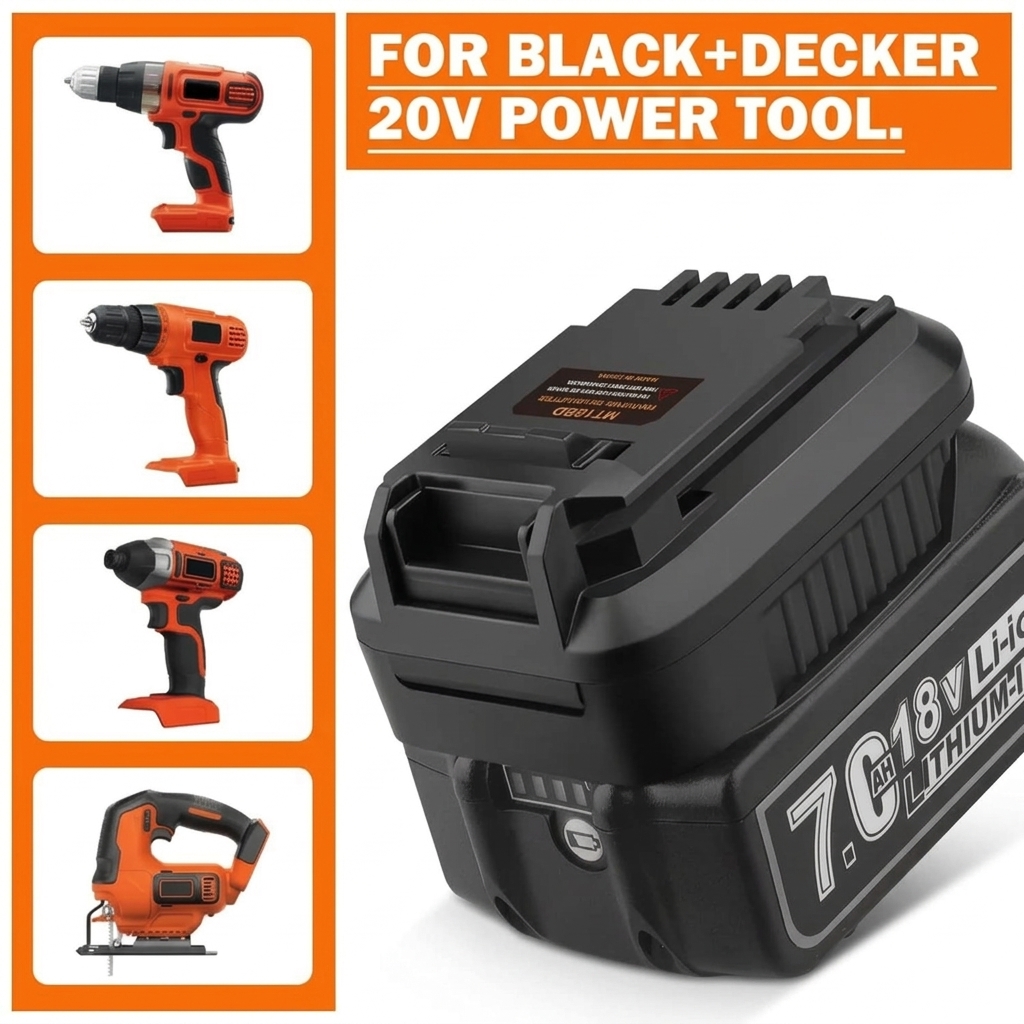 Black+Decker Tool Cordless - Konverter für Makita zu Black&Decker 20V