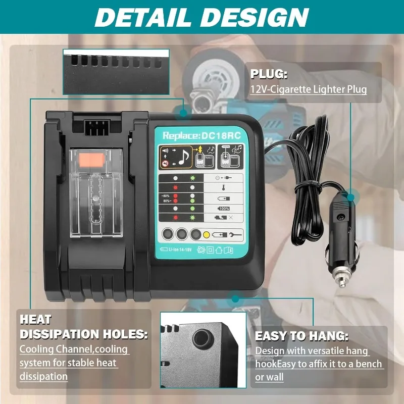 DC18RC Li-Ion Akku 3A Autolade – Makita Drill Hp1640 Bewertung und Preis