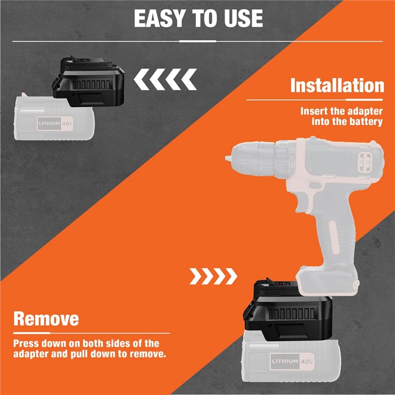 【RECOMENDAR】Batterieadapter fü – Black+Decker Tool Cordless Bewertung und Preis
