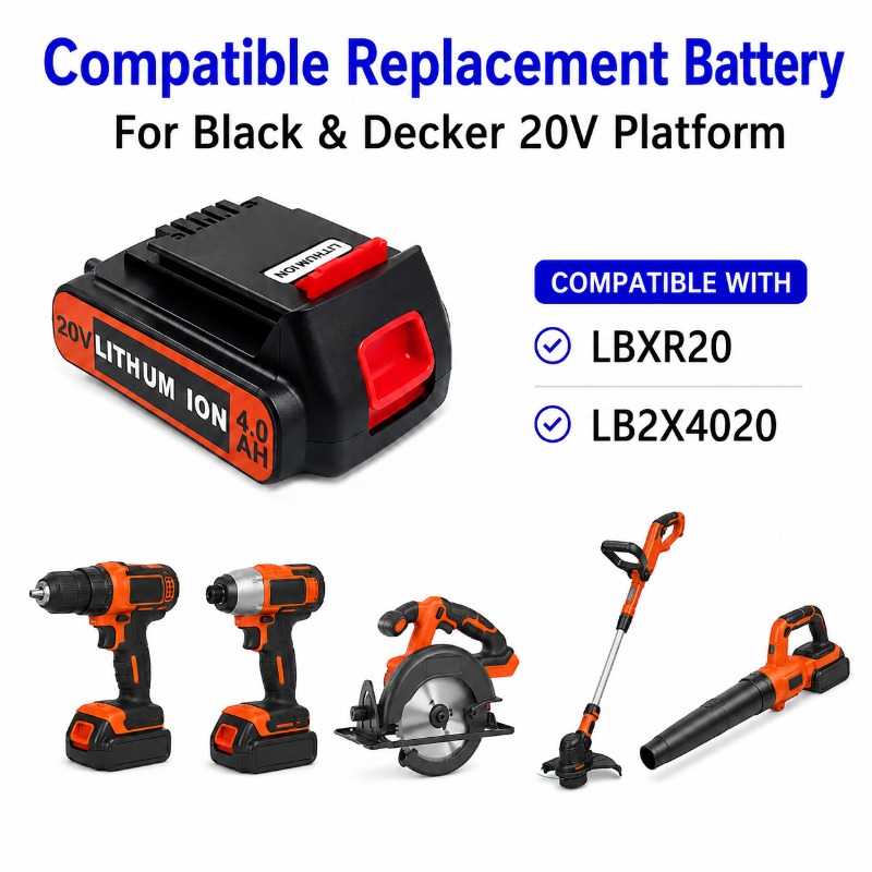 20V 6,0Ah Akku für Black&Decke – Black+Decker Tool Cordless Bewertung und Preis