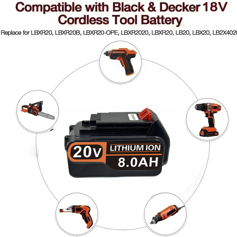 3,0Ah-8,0Ah für Black & Decker – Black+Decker Tool Cordless Bewertung und Preis